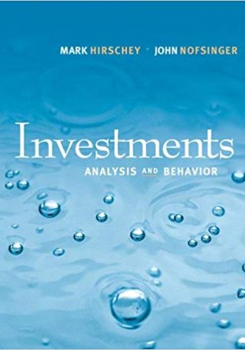 Hirschey - Investments: Analysis and Behavior - [Test Bank File]