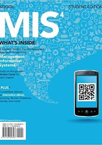 Official Test Bank for MIS 4 by Bidgoli 4th Edition