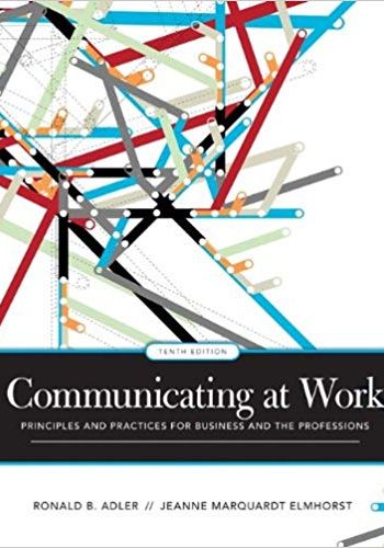 Communicating at Work Strategies for Success in Business and the Professions Adler 10/e Test Bank