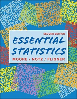 Official Test Bank for Essential Statistics by Moore 2nd Edition